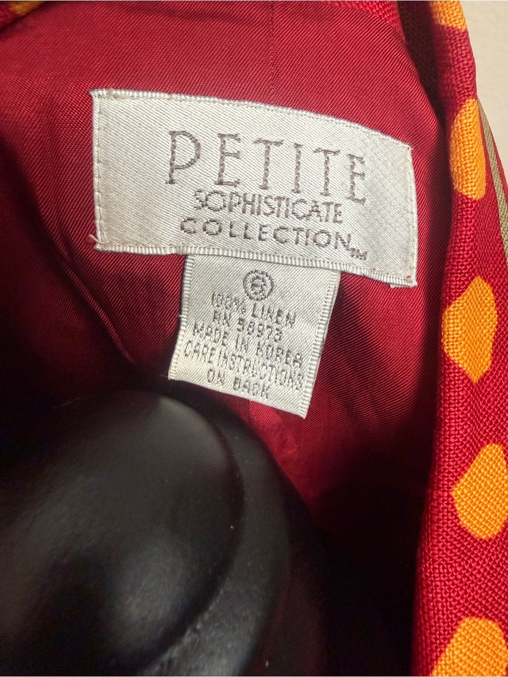 Vintage Red Patterned Casual Women Blazer - Picture 6 of 10